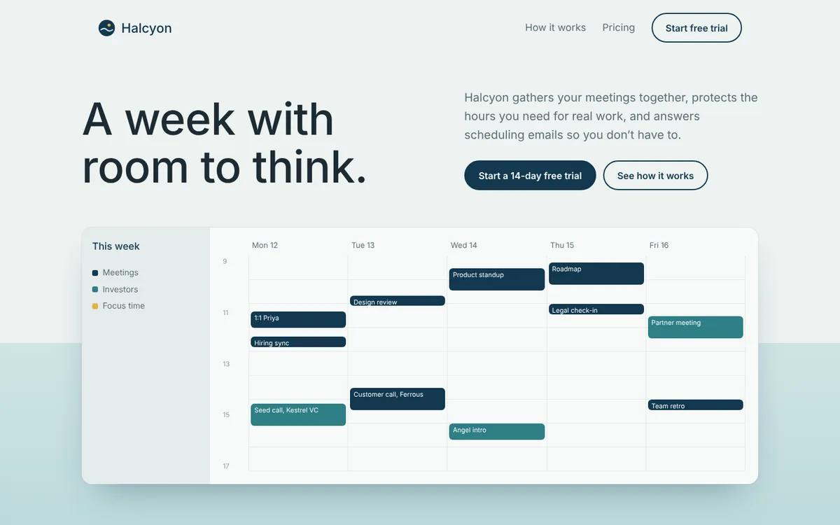 Page built with the frontend-design skill