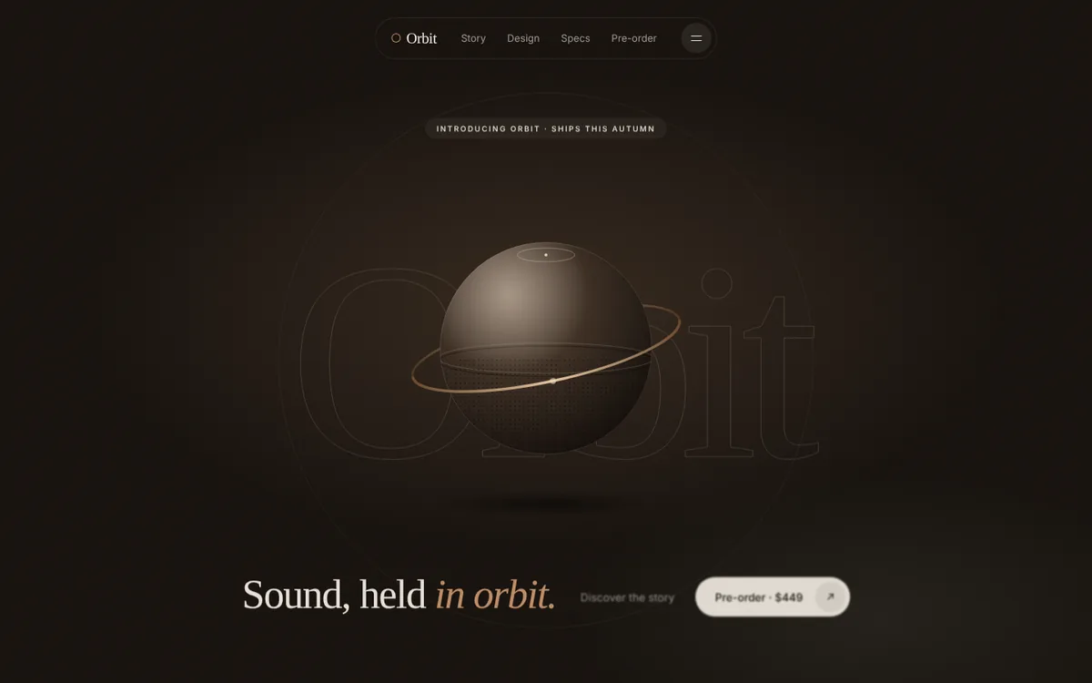Page built with the high-end-visual-design skill