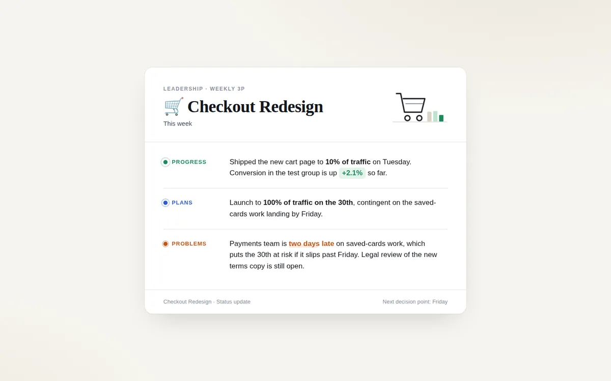Page built with the internal-comms skill