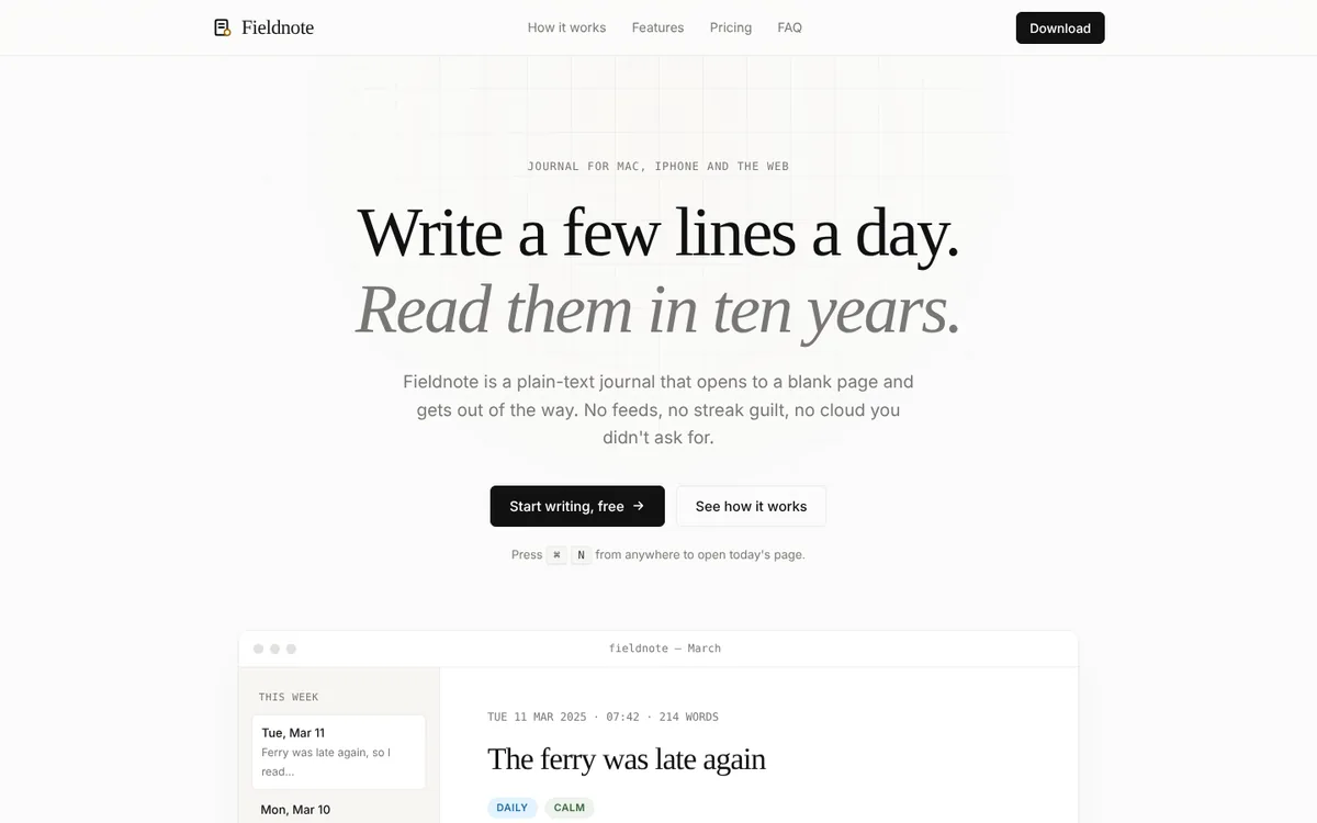 Page built with the minimalist-ui skill