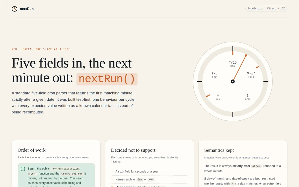 Page built with the tdd skill