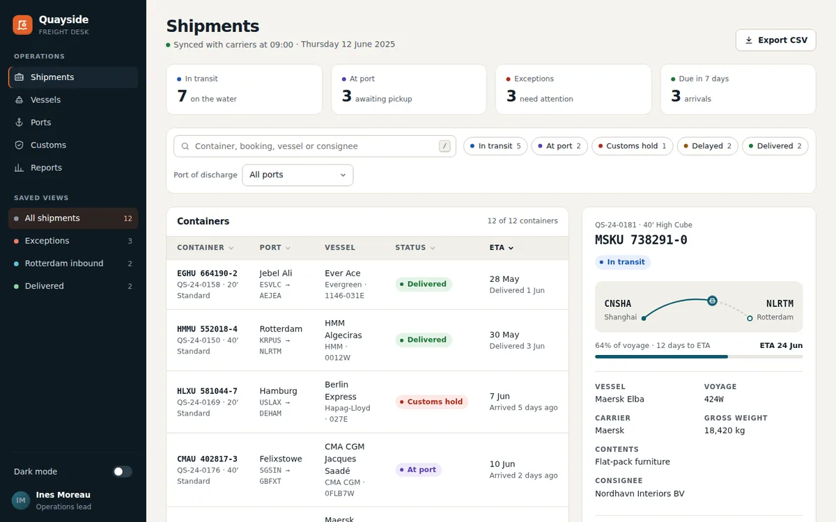 Page built with the ui-styling skill