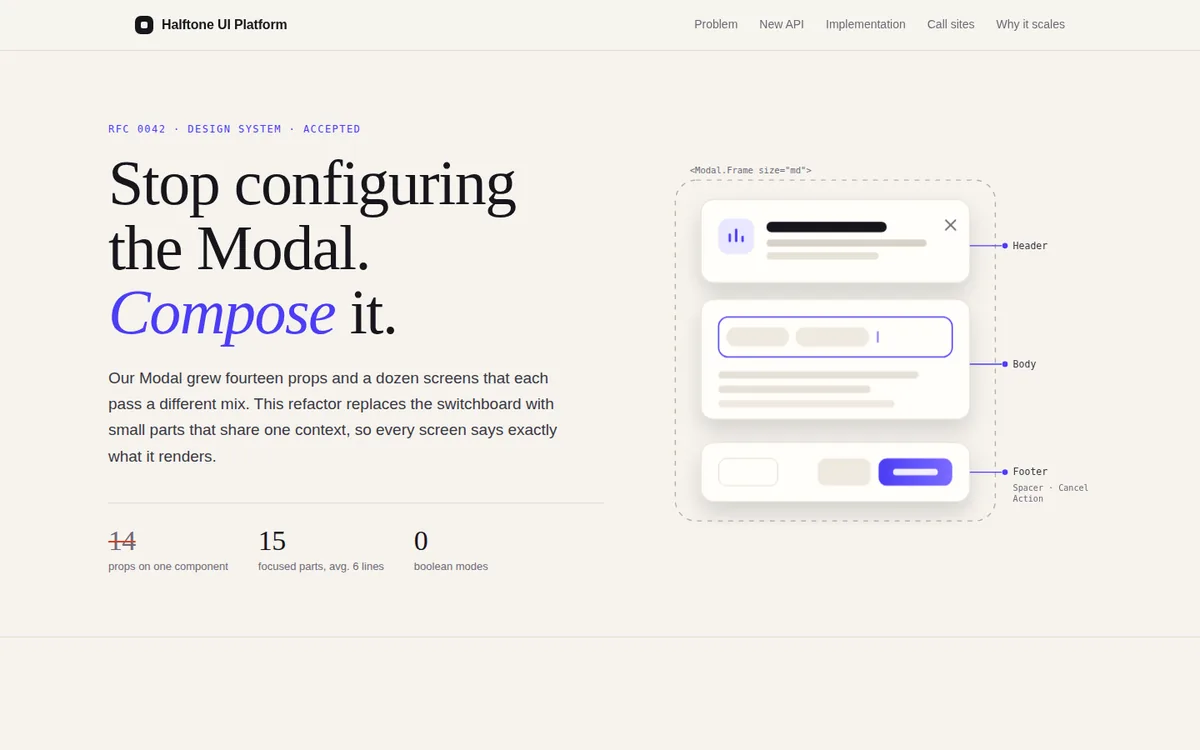 Page built with the vercel-composition-patterns skill